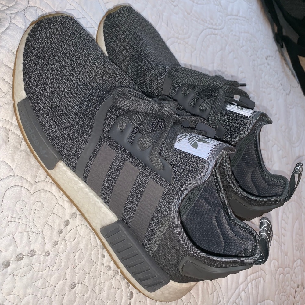 Gray and White NMD R1’s